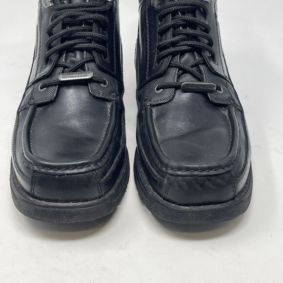 Rockport XCS Waterproof Chukka Boots Mens 10 Black Leather Ankle Hiking Work main image 6